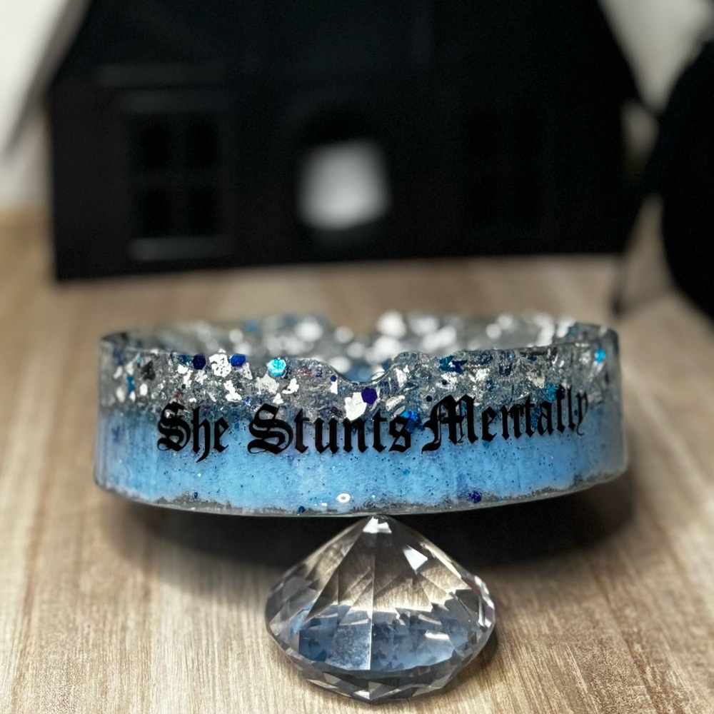 In The Zen Realm Ashtray/Trinket Holder - Blessed Blue